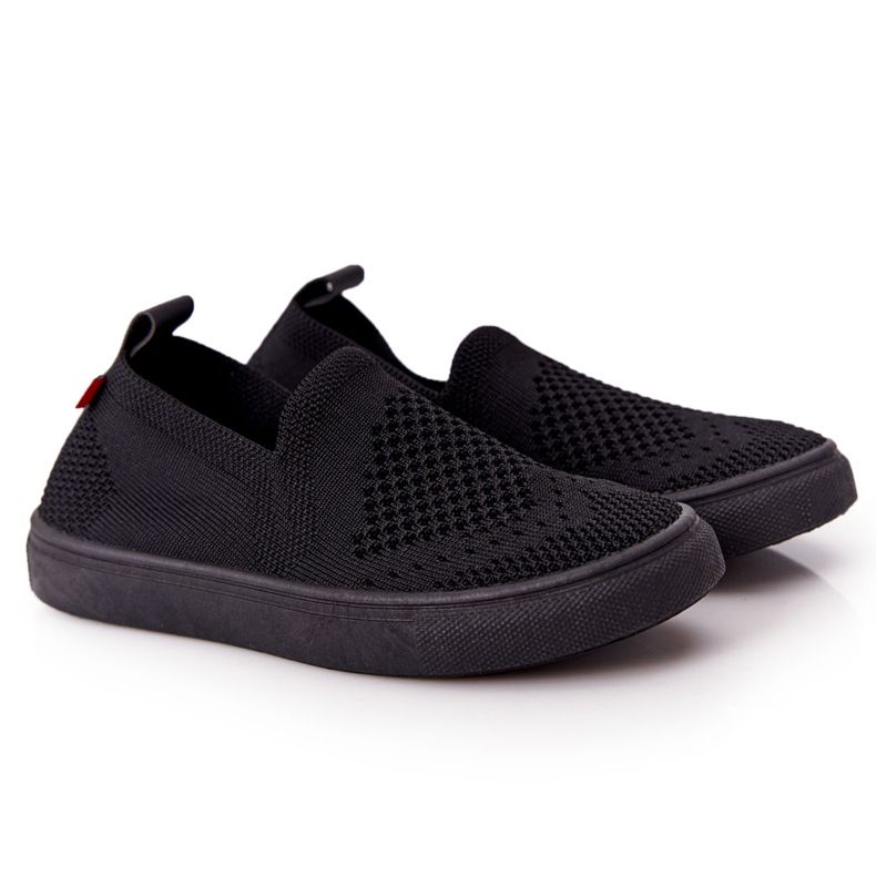 Sneakers Slip-On Big Star HH374107 per bambini nere nero
