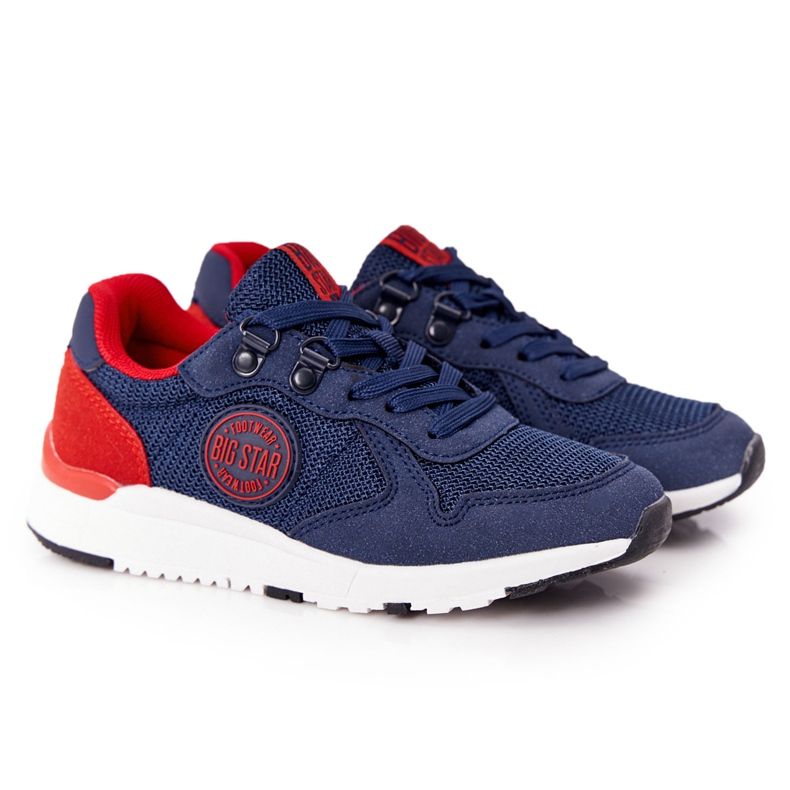 Scarpe sportive per bambini Memory Foam Big Star HH374175 Navy Blue multicolore