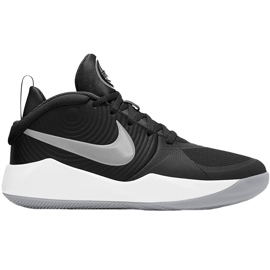 Nike Team Hustle D 9 nero-grigio-bianco AQ4224 001 scarpe da bambino