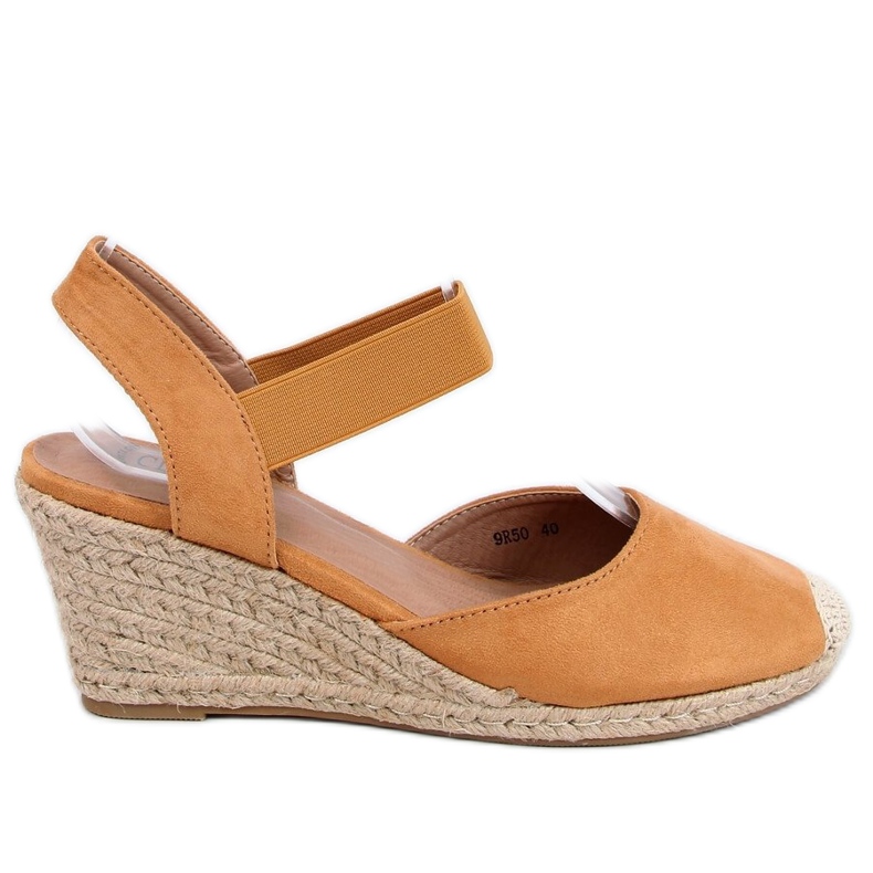 Espadrillas su zeppa cammello 9R50 Camel multicolore
