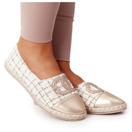 EVE Eleganti espadrillas dorate da donna Be My Love beige