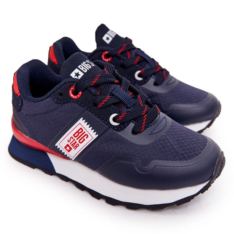 Scarpe sportive per bambini Memory Foam Big Star HH374171 Navy Blue