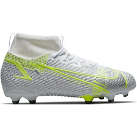 Nike Mercurial Superfly 8 Academy FG / MG Jr CV1127 107 scarpe da calcio grigio argento