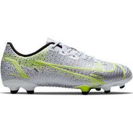 Nike Mercurial Vapor 14 Academy FG / MG Jr CV0811 107 scarpe da calcio grigio argento