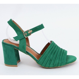Sandali verdi con tacco alto 1L-19267 Verde