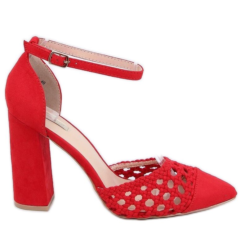 Décolleté tacchi alti esposti rosso 1JB-19228 Rosso