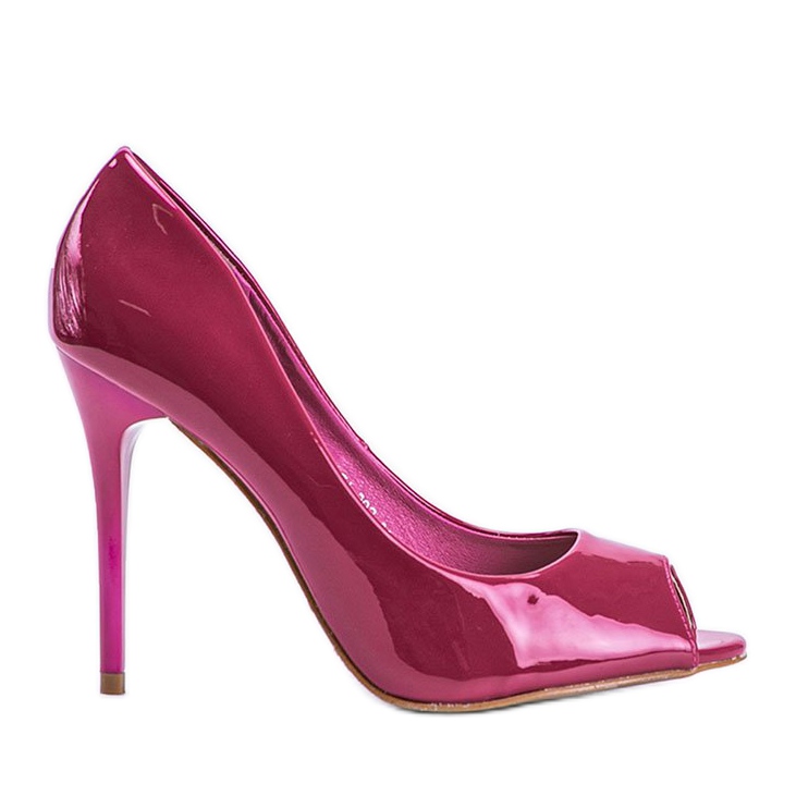 Décolleté rosa laccate su tacco Luke