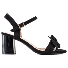 S. BARSKI Sandali Con Fiore S.BARSKI nero