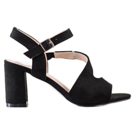 S. BARSKI Sandali alla moda con tacco alto di S.BARSKI nero