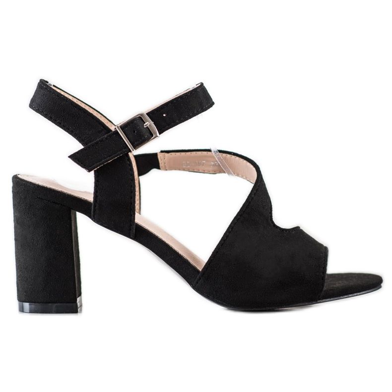 S. BARSKI Sandali alla moda con tacco alto di S.BARSKI nero