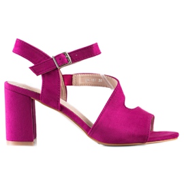 S. BARSKI Sandali alla moda con tacco alto di S.BARSKI rosa