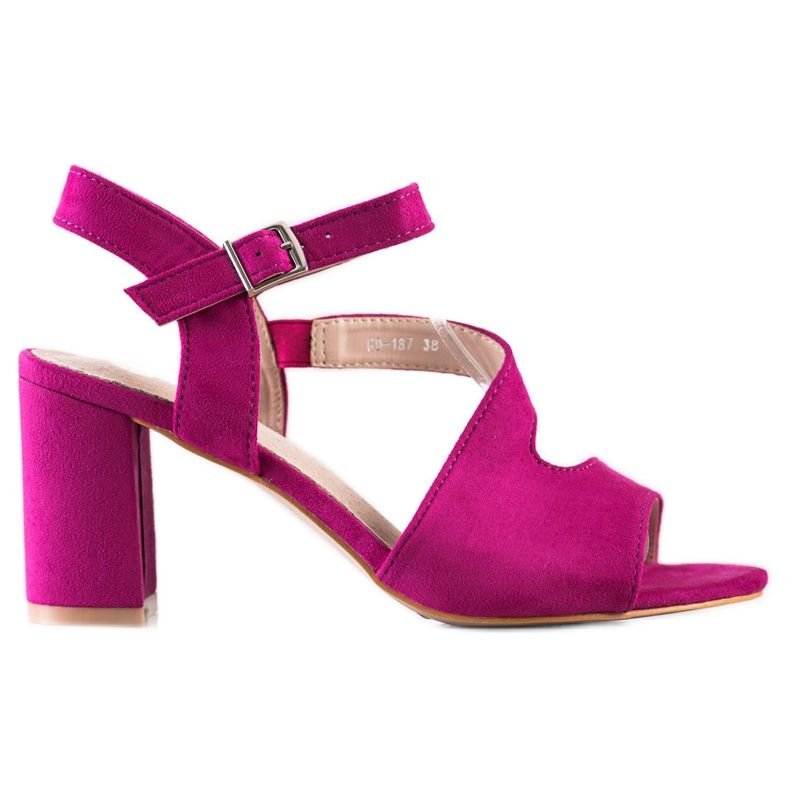 S. BARSKI Sandali alla moda con tacco alto di S.BARSKI rosa