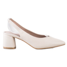 Goodin Décolleté alla moda con tacco a vista beige