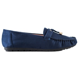 SHELOVET Mocassini casual blu navy