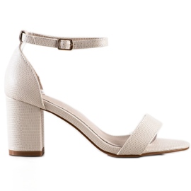 Goodin Sandali classici con tacco alto beige