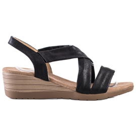 S. BARSKI Sandali con zeppa S.BARSKI nero
