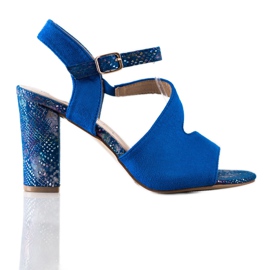 S. BARSKI Sandali Con Tacco Decorativo S.BARSKI blu
