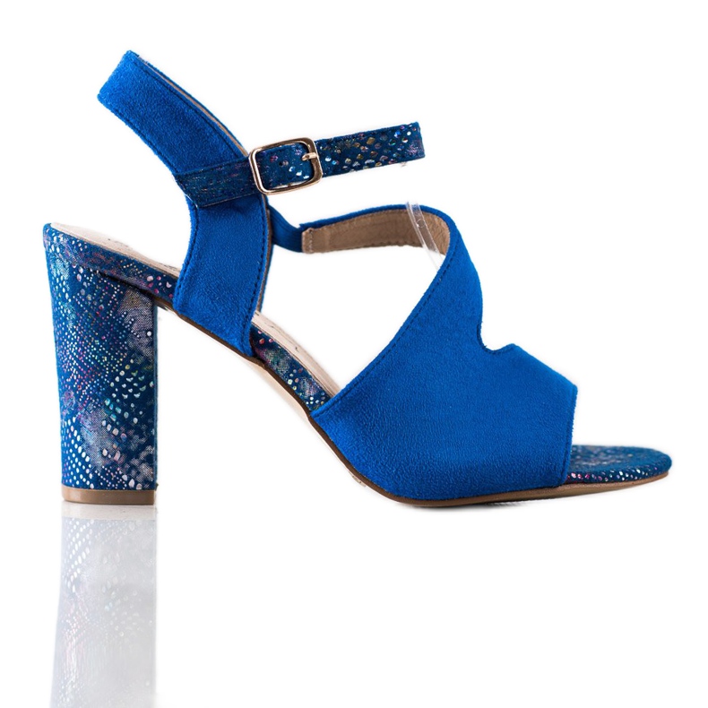 S. BARSKI Sandali Con Tacco Decorativo S.BARSKI blu