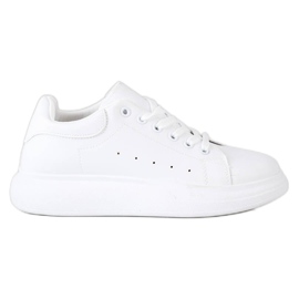 SHELOVET Sneakers bianche sulla piattaforma bianco