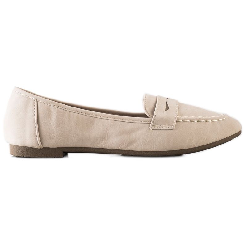 Nio Nio Mocassini Beige Con Ecopelle