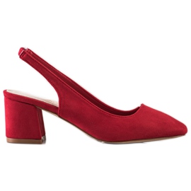 Goodin Décolleté slip-on con tacco a vista rosso