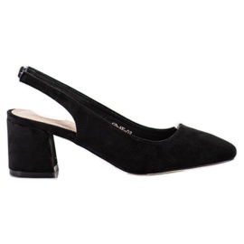 Goodin Décolleté slip-on con tacco a vista nero