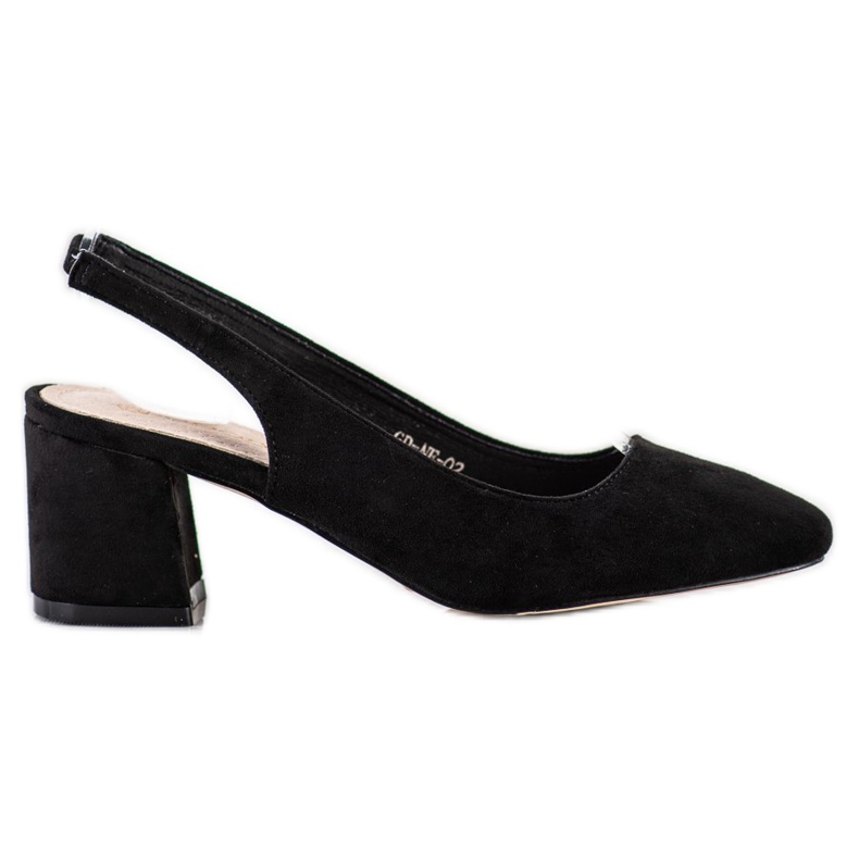 Goodin Décolleté slip-on con tacco a vista nero