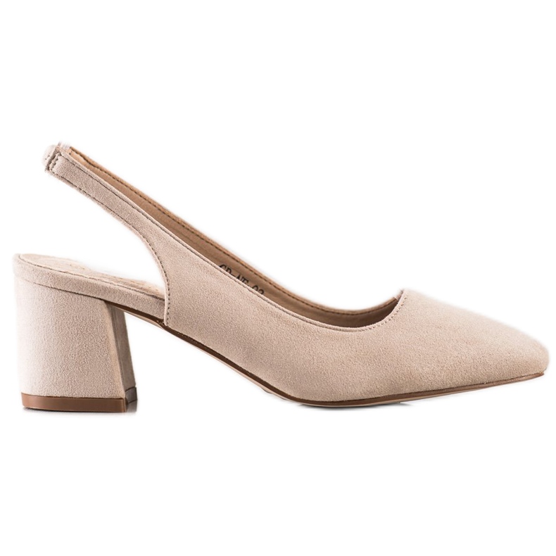 Goodin Décolleté slip-on con tacco a vista beige
