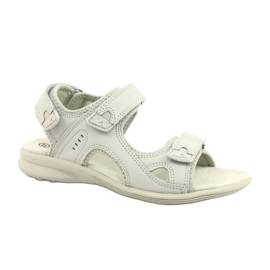 American Club Sandali Sportivi Inserto in Pelle HL09/21 Grigio Chiaro