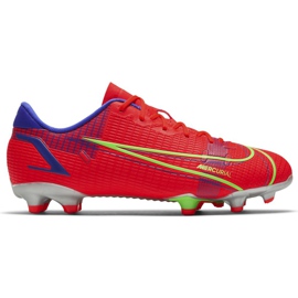 Scarpa da calcio Nike Mercurial Vapor 14 Academy FG / MG Junior CV0811 600 rosso rosso