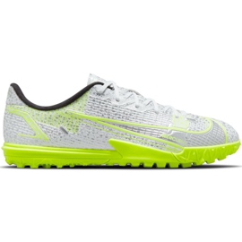 Scarpa da calcio Nike Mercurial Vapor 14 Academy Tf Junior CV0822 107 d'argento