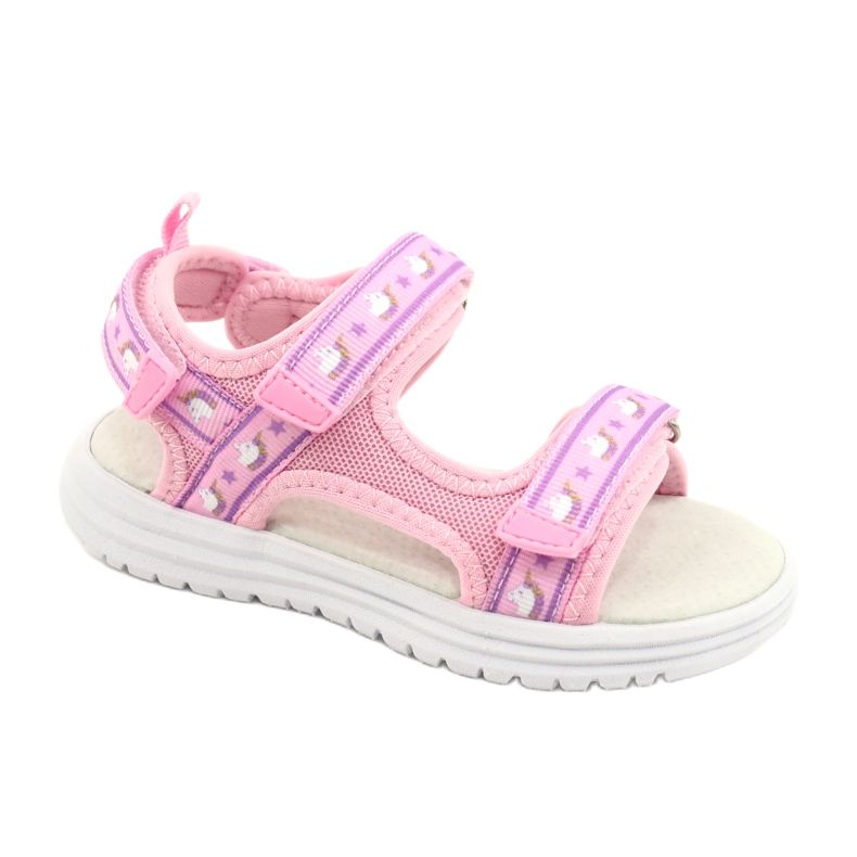 Sandali Rosa American Club RL39 Soletta In Pelle