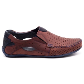 Olivier Scarpe uomo mocassini 901 estate bordeaux rosso