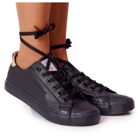 Sneakers Donna Ecopelle Cross Jeans HH2R4003C Nero