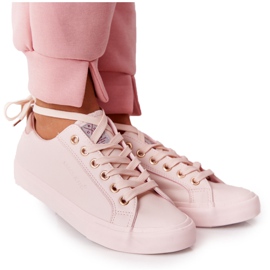 Sneakers da donna in ecopelle Cross Jeans HH2R4004C Rosa