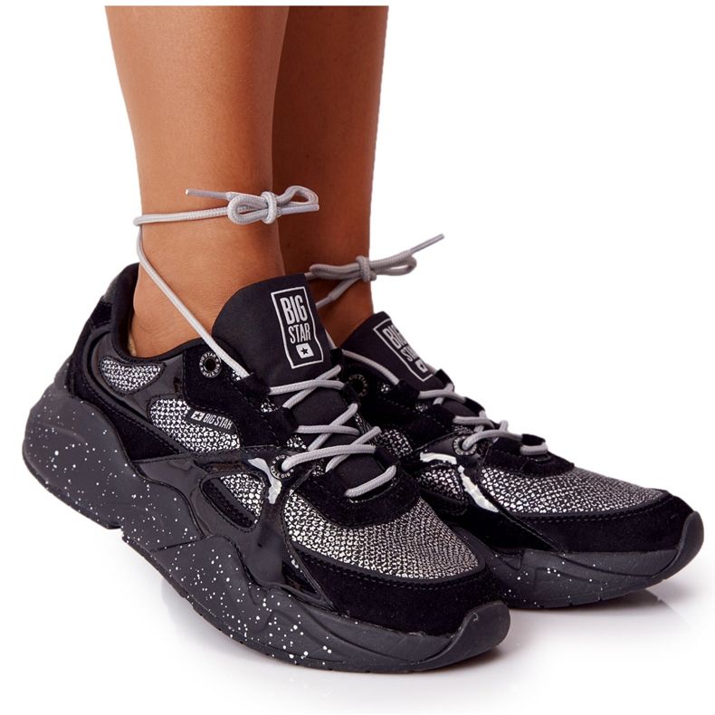 Scarpe sportive da donna Memory Foam Big Star HH274325 Nero