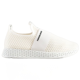SHELOVET Sneakers Slip-on Con Rete bianco