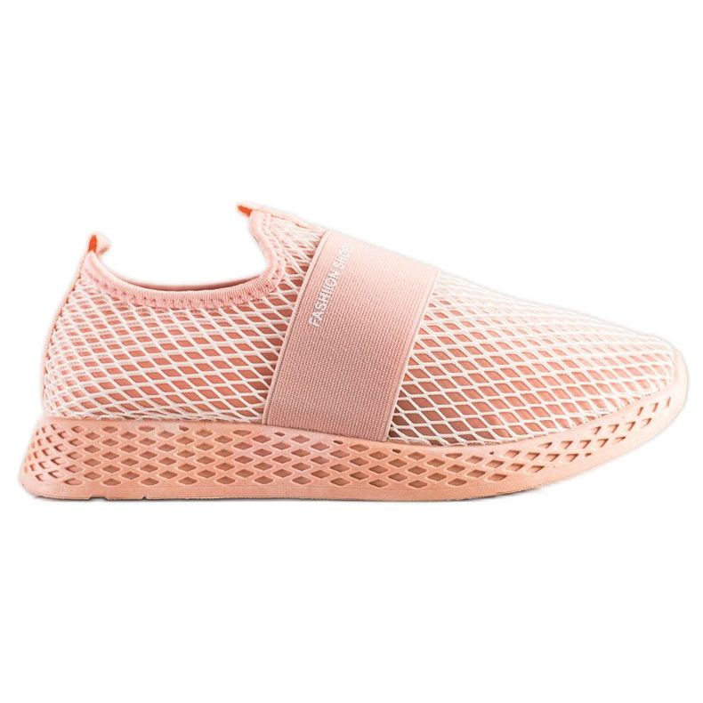 SHELOVET Sneakers Slip-on Con Rete rosa