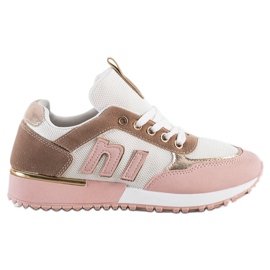 SHELOVET Scarpe sportive con rete rosa