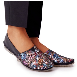 Ballerine in pelle da donna Maciejka 01930-87 nere nero multicolore