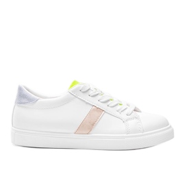 Sneaker Estefani bianco pastello bianca