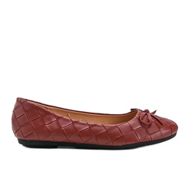 Ballerine Kaiden intrecciate rosse rosso
