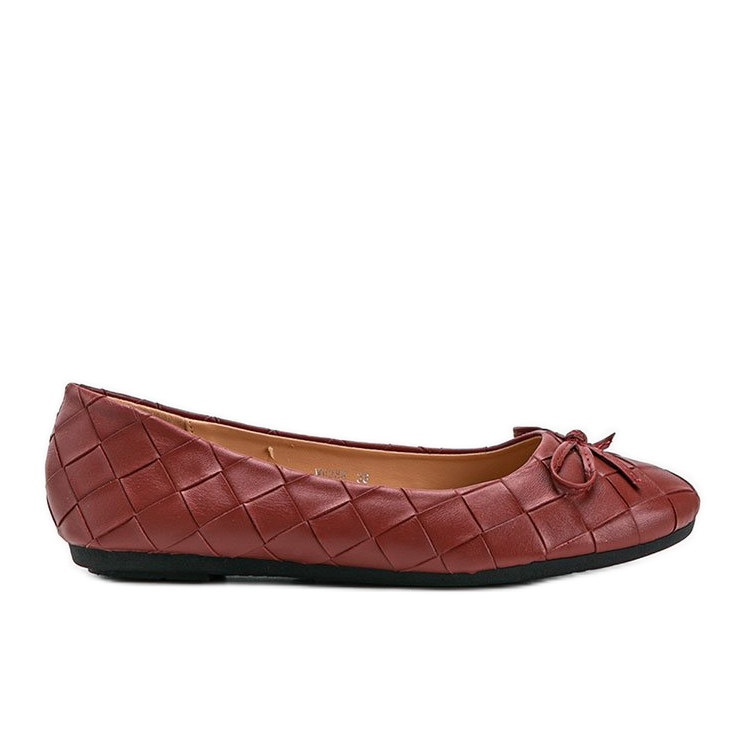 Ballerine Kaiden intrecciate rosse rosso