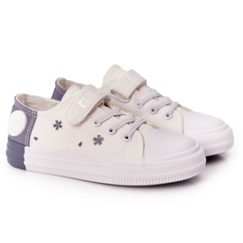 Sneakers Bambini Con Velcro Big Star HH374052 Bianco-Grigio bianca