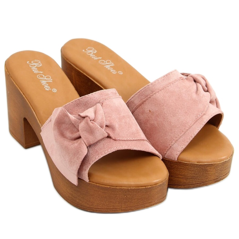 Pantofole ala Zoccoli rosa YL-3M127 Rosa