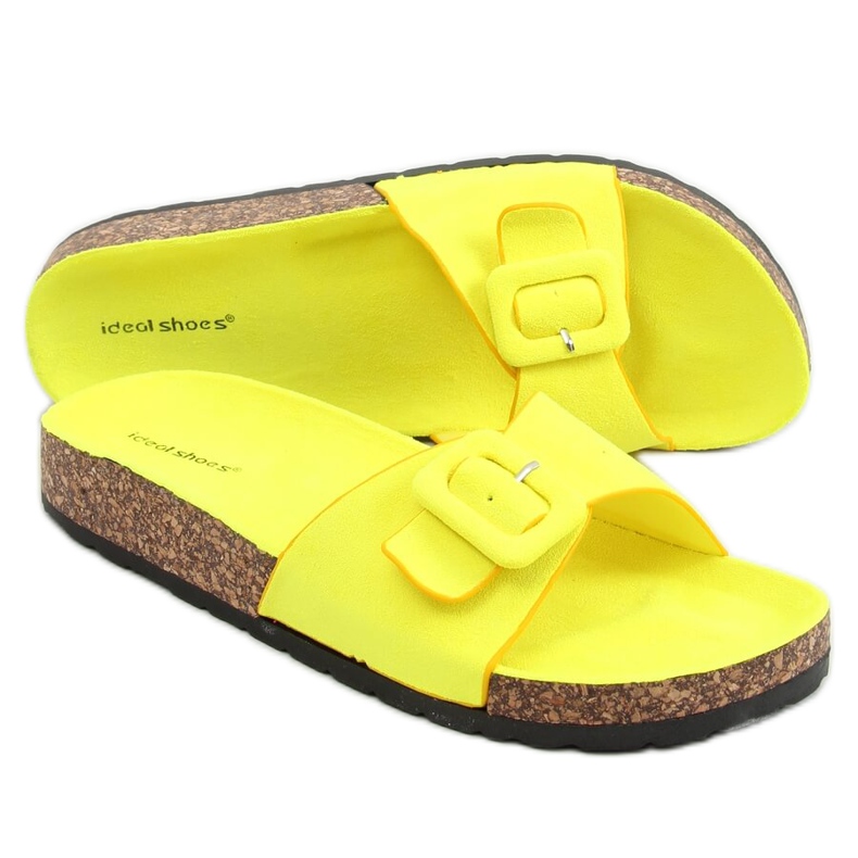 Pantofole gialle da donna gialle L-1056 Giallo