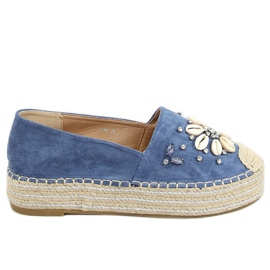 Espadrillas blu con conchiglie 2798 Blue