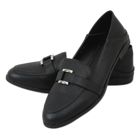 Mocassini da donna neri 4585 Black nero