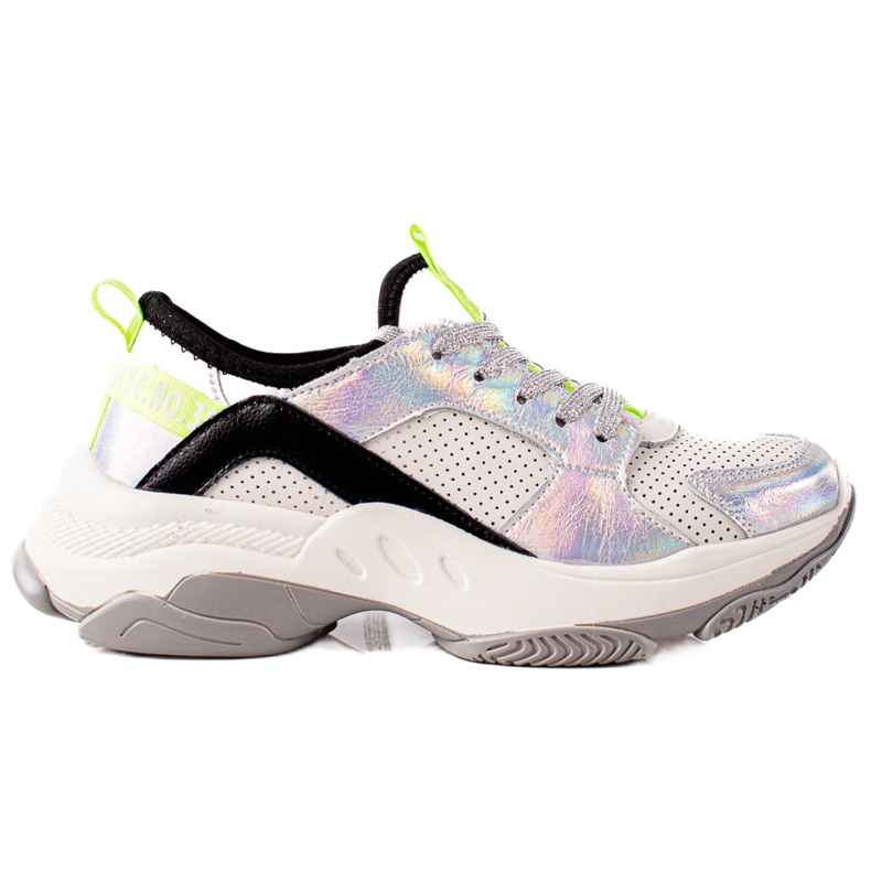 Goodin Sneakers in pelle traforata multicolore
