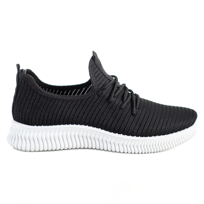 SHELOVET Comode scarpe da ginnastica slip-on nero